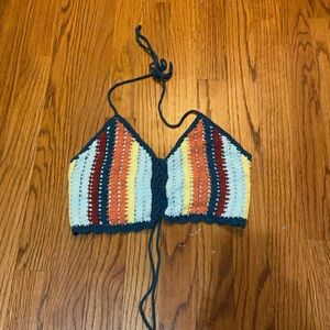 Forever 21 Crochet Sweater Crop Top